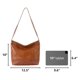thumbnail image 3 of Bolso The Sak 32 cm Cuero estilo hobo con bolsillo con cremallera, 3 of 8