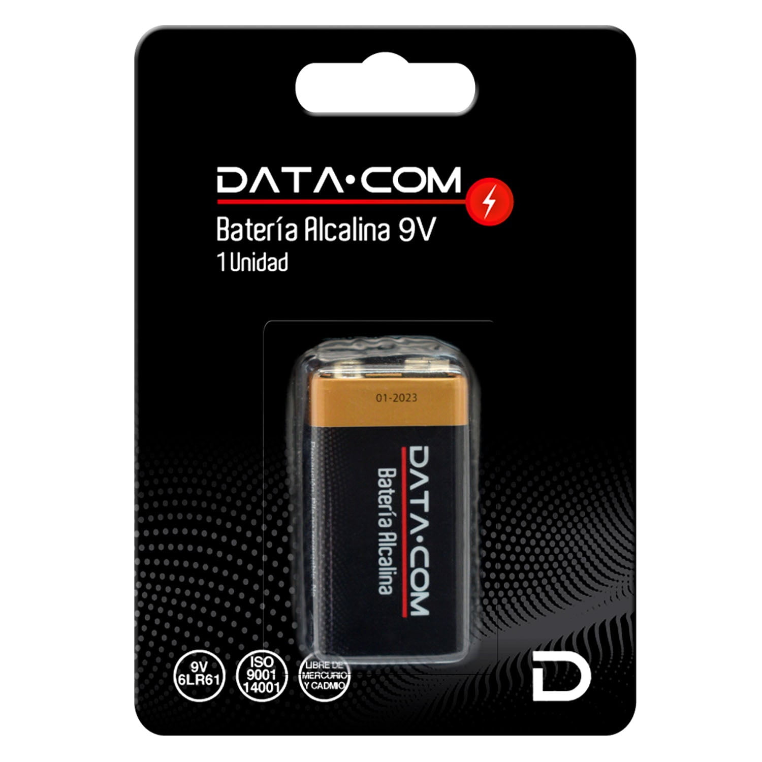 Datacom - Bateria 9v Blister 1 Unidad Pronobel