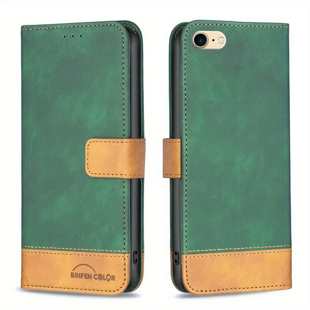 Premium Leather Phone Case With Magnetic Buckle & Card Slot Stand For iPhone 14 Pro Max, 14 Plus, 13 Pro Max, 11 Pro Max, 12 Pro Max, 7, 8, SE 2020, 2022
