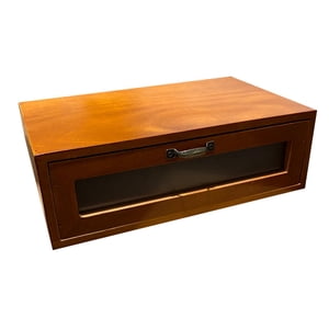 Bothyi - Caja De Almacenamiento De Escritorio De Madera Con Soporte Elevador De Monitor De Escritorio Multifuncional Con Un Solo Cajón