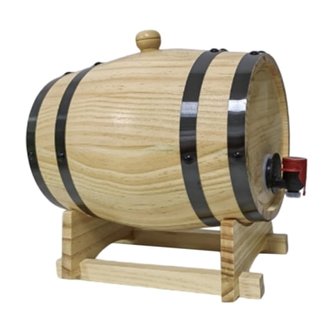 Bothyi - Contenedor De Almacenamiento Vintage De 1 L, 1,5 L O 3 L, Barril De Madera Para Cócteles Y Cervezas, Para Uso Doméstico.