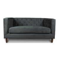 Latam Home - Sofa Brescia 2 C Tela Velvet Vivian Gris