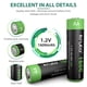 thumbnail image 2 of Batería solar AA recargable 1600mAh 1.2V Ni-MH para exteriores, 2 of 7