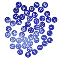 Magideal - Etiquetas Colgantes Portátiles De 100 Números 1 - 100 Etiquetas De Identificación De Equipaje Etiqueta De Llave De Número De Dormitorio De Supermercad - Palabra Azul+ Palabra Azul+Blanco