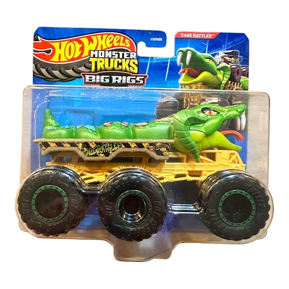 Camión de Juguete Hot Wheels Cage Rattler Escala 1:64 6 Ruedas