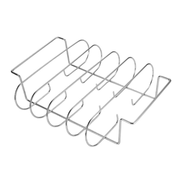 El estante de la parrilla de costilla con 4 ranuras accesorias de múltiples postes para reuniones familiares ahorra 102x124x28 pulgadas de acero asado