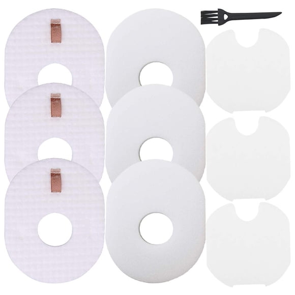 Kit De Filtros De Repuesto De 3 Postes Y 3 De Espuma Para Shark Rocket