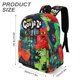 thumbnail image 3 of Héroes de Goo Jit Zu-theme Backpack, Campus style schoolbag Bookbag with Adjustable Shoulder Straps And Large Zip Compartment, Unisex Travel Bags.42x30x15cm, 3 of 6