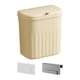 thumbnail image 3 of Cubo de basura montado en la pared, cubo de basura debajo del fregadero, cubo de basura de reciclaje, cubo de Compost de cocina para dormitorio, encim Amarillo 12L, 3 of 5