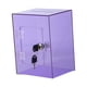 thumbnail image 3 of Caja De Ahorro De Dinero De Acrílico Con Cierre, Tarro De Ahorro Transparente Para Dormitorio De Ni?os Y Adolescentes, Violeta, 3 of 5