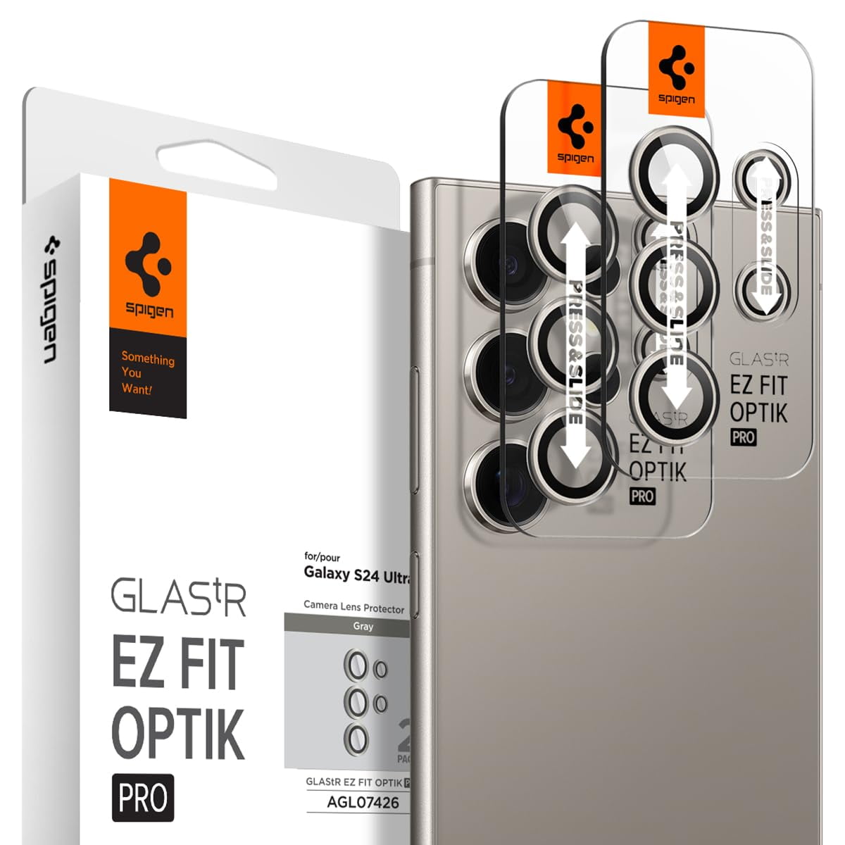 Protector De Pantalla Para Lente De Cámara Spigen Glastr Ez Fit Galaxy S24