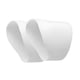 thumbnail image 1 of Bandas Para Cordones De Zapatos De Fútbol Juego Para Zapatos De Béisbol De Fútbol Todas Las Actividades Deportivas Blanco, 1 of 5