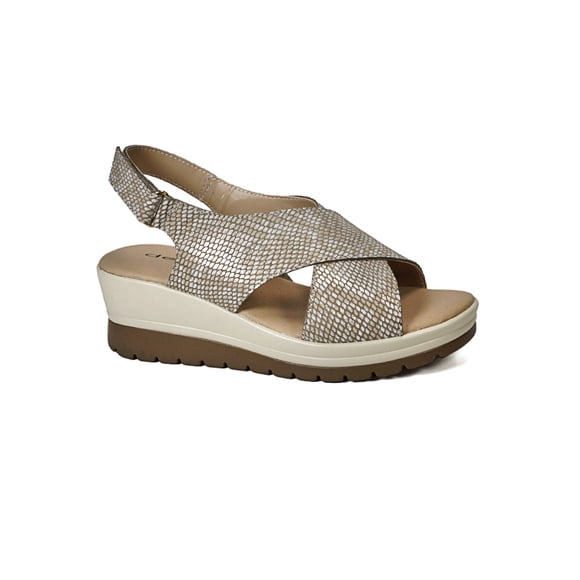 Sandalia Cuero Ebere Beige