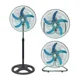 thumbnail image 2 of Pack x2 Ventilador Industrial Metalico de pedestal con 5 Aspas de Alta Potencia, 2 of 4