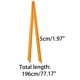 thumbnail image 2 of INSPIRE CHIC Bufanda Delgada para Mujer Color Sólido Puro Bufandas Largas Pañuelo 196*5cm Amarillo, 2 of 5