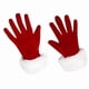 thumbnail image 1 of 2 pares Guantes de Santa Mujeres, Guantes Rojos con Accesorios de Puño Peludo Blanco para Disfraces para Mujeres y Niños, 1 of 3