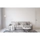 thumbnail image 2 of Lámpara de Piso Elegant Lighting Eclipse Cromo Blanco Esmerilado, 2 of 6