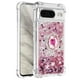 thumbnail image 2 of Funda Para Google Pixel 8 Con Brillo Líquido, Protección Completa Y Soporte De Anillo Giratorio, 2 of 4