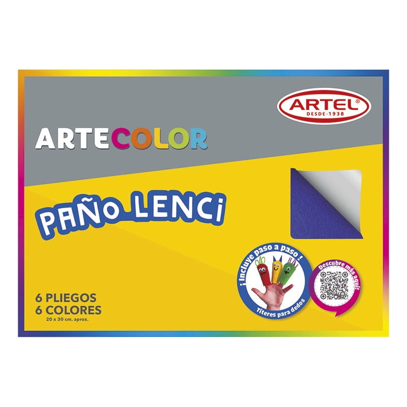 Paño Lenci 6 Pliegos 6 Colores 1 Un Artel
