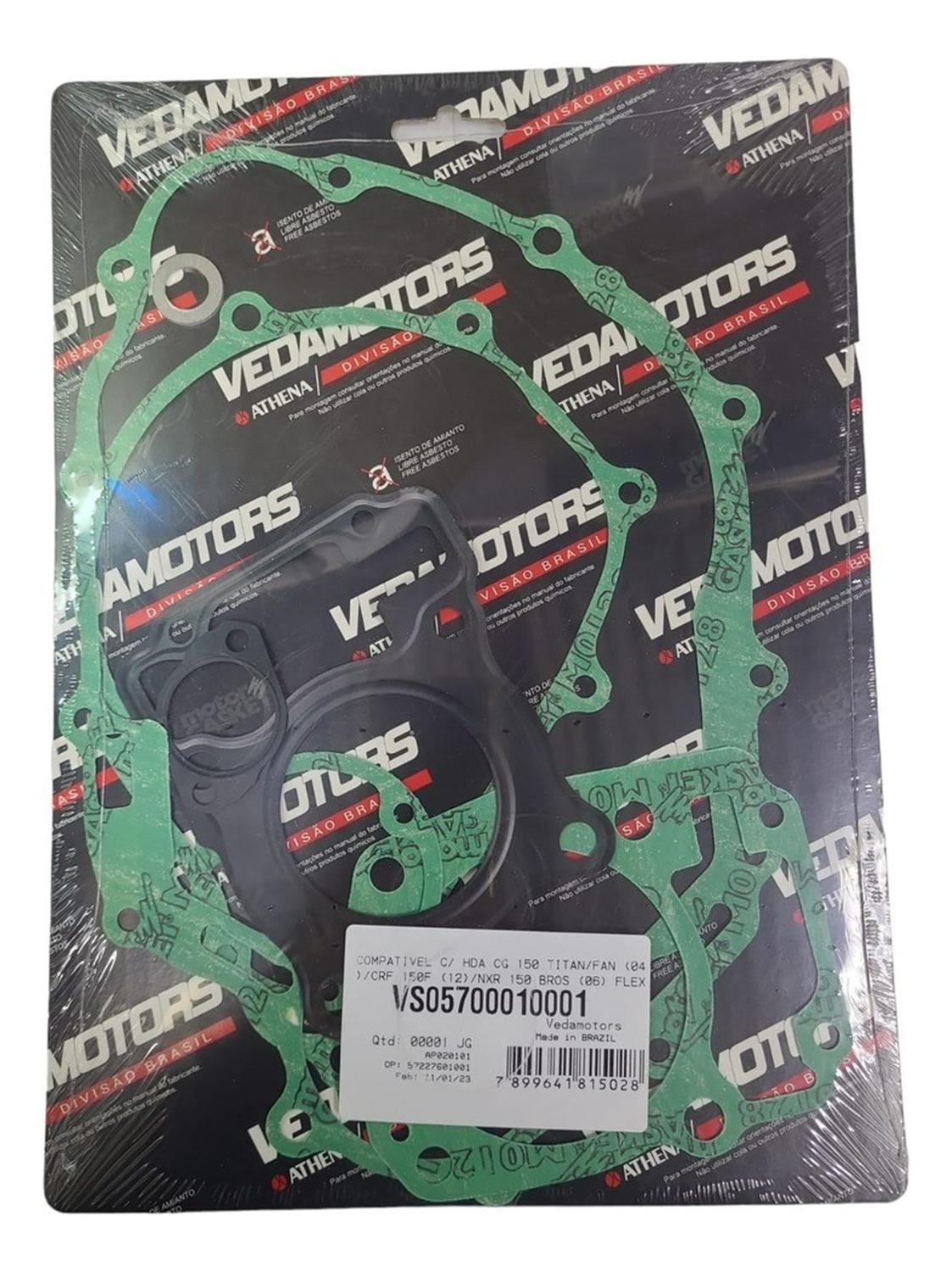 Genérico - Kit De Empaquetaduras Para Moto Honda Xr 150L / Invicta 150