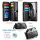 thumbnail image 3 of CaseMe Funda de Cuero for Samsung Galaxy A17 para Billetera [Bloqueo RFID] con Ranura para Billetes con Zíper y 10 Tarjeteros, Correa de Hombro y Muñeca Magnética de Cuero PU Suave, Funda de Billeter, 3 of 13