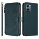 thumbnail image 2 of Funda Cartera Mariposa para [Motorola Moto G Play 2025] con Soporte y Cremallera Verde oscuro, 2 of 6