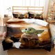 thumbnail image 2 of Baby Yoda Bedding Set for Kids Boys Wars Movies Peripheral Duvet Cover Pillowcase Kawaii Children Birthday Gift, 2 of 5