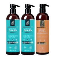 2 Shampoo Control Graso Y 1 Acondicionador Marina Vital