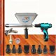 thumbnail image 1 of Pistola de calafateo HOUBYU para cemento con 9 boquillas recargables, 1 of 7