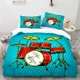 thumbnail image 1 of Drum Kit King Queen Duvet Cover Rock Musical Style Bedding Set for Kids Teens Adults Hip Hop Grunge 2/3pcs Polyester Quilt Cover, 1 of 5