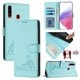 thumbnail image 5 of Funda tipo cartera FOXDOCK para Samsung Galaxy A20S con soporte, ranuras, RFID, diseño de gato, 5 of 5