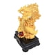 thumbnail image 3 of Estatua de dragón, diseño Feng Shui Import, diseño de dragón dorado con soporte, 3 of 4