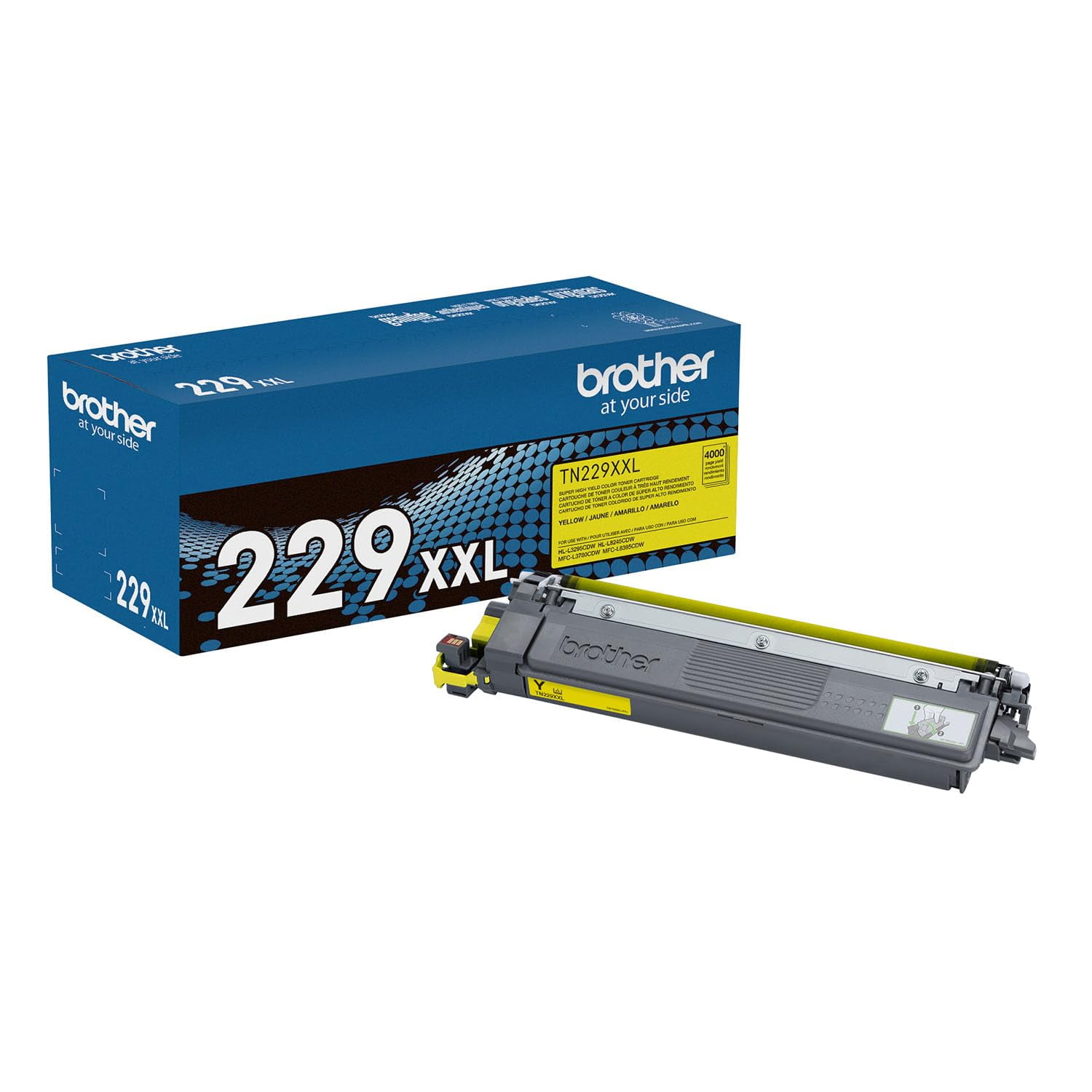Cartucho De Tóner Para Impresora Brother Tn229xxly Amarillo 4000 Páginas