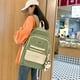 thumbnail image 3 of Nylon Large Capacity Backpack Teenage Pure Colour Schoolbag Women Men Waterproof Travel Rucksack Bags Student School Bag, 3 of 3