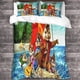thumbnail image 3 of Juego de funda nórdica Alvin con estampado 3D, funda de edredón de microfibra suave con personajes de dibujos animados, 3 piezas con cierre de cremallera, juego de ropa de cama y funda de al, 3 of 3