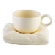 thumbnail image 2 of Taza De Café Con Asa Y Posavasos Para Decoración De Oficina En Casa, Color Beige, 2 of 5