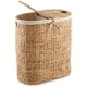 thumbnail image 1 of Cesto de ropa Casafield ovalado de 2 secciones con forma de jacinto de agua, 1 of 7