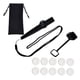 thumbnail image 3 of Bolsa de almacenamiento para Kazoo con cordón, instrumento musical con membranas para espectáculos, presentaciones y regalos para amantes de la música negro, 3 of 5