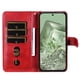 thumbnail image 4 of Funda tipo cartera para Google Pixel 8A con bolsillo con cremallera y ranuras para tarjetas – Función de soporte Rojo, 4 of 6