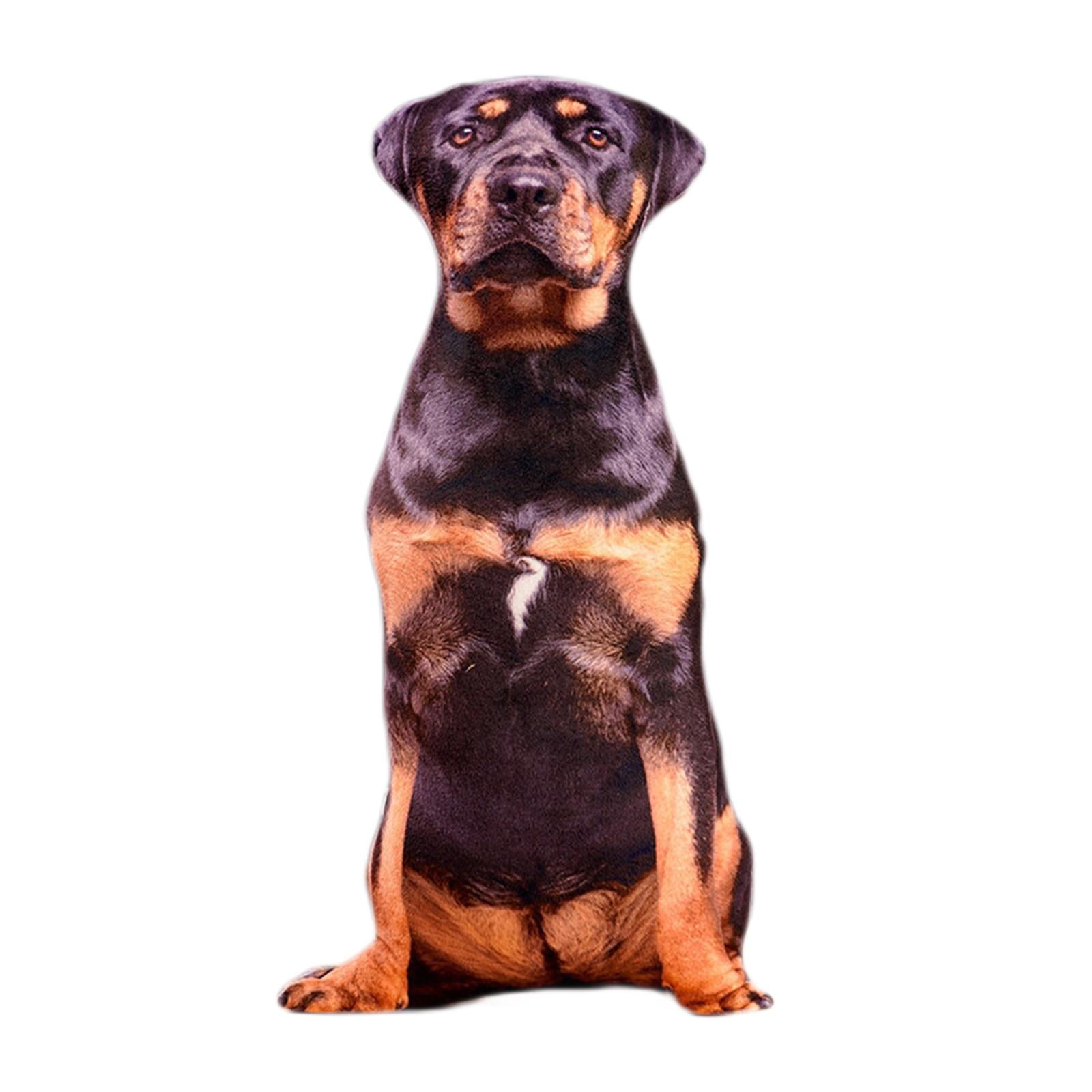 Magideal - Funda De Almohada De Felpa Con Diseño De Perro Y Animales, Duradera, Rellena De Pp, Decorativa Para Decoración Para Sala De Estar, Juguete Divertido D , Estilo D Estilo J