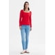 thumbnail image 4 of Polera Mujer Escote Bardot Rib Rojo, 4 of 4