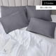 thumbnail image 2 of Set 2 Fundas De Almohada 50 X 90 Gris Suave Hilos, 2 of 7