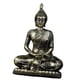thumbnail image 1 of Estatua De Buda Sentado, Figura Coleccionable De Resina, Ideal Para Escritorio, Oficina O Sala De Estar. Bronce., 1 of 5