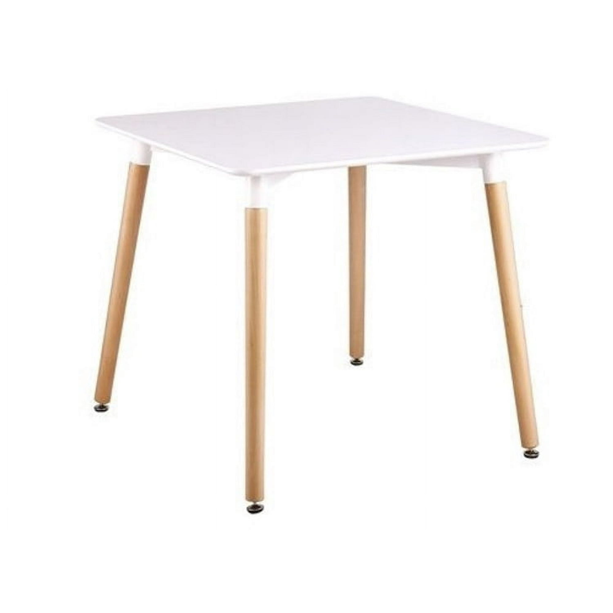 Habita2 Chile - Mesa Para Oficina O Comedor Cudrada 80x80 Con Tope De Mdf - Blanco