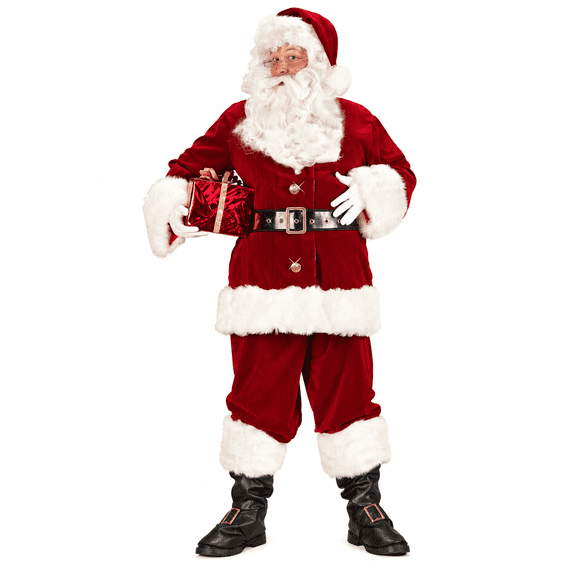 Disfraz De Viejito Pascuero Súper Deluxe Talla 58-60 (XXL)