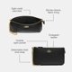 thumbnail image 3 of Pulsera Coach de piel granulada con cadena, 3 of 6
