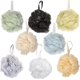 thumbnail image 2 of Esponjas de ducha de malla de lufa I (paquete de 8) Esponjas de baño multicolor para la ducha I El mejor estropajo de ducha para el cuerpo I Esponjas de baño exfoliantes Luffa Puff para hombres y muje, 2 of 5