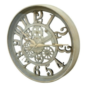 Genérico - Reloj Pared Engranaje Silencioso Antiguo Decorativo Jhn