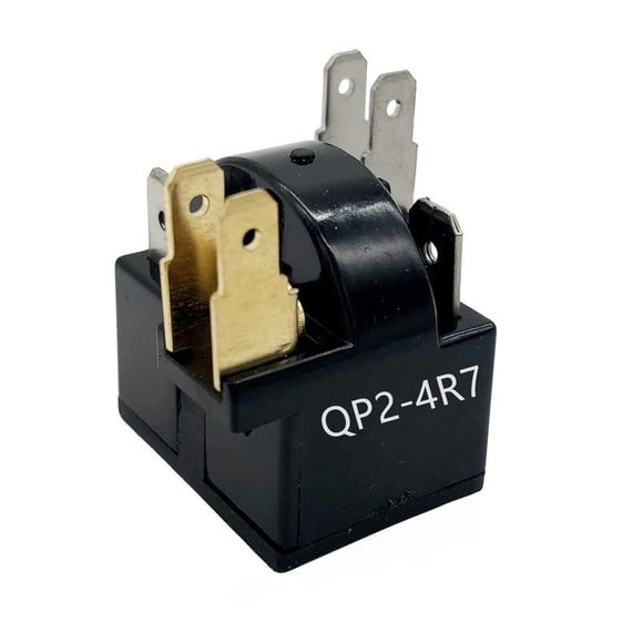 Relé de arranque PTC QP2-4R7 de 6 pines y 4,7 ohmios para Whirlpool Vissani