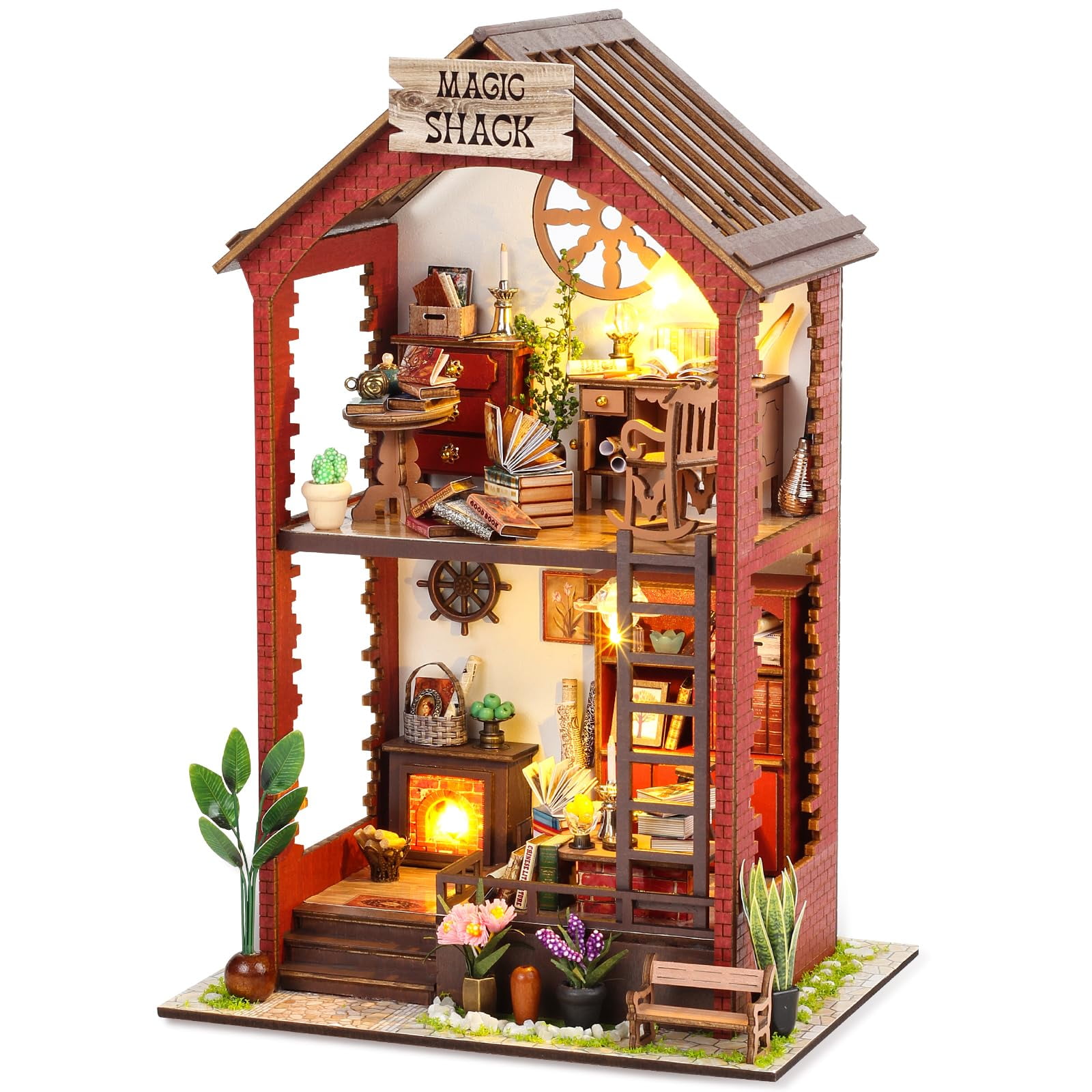 Juego De Rincón Para Libros Ronstone Bookknook-creativity Rompecabezas De Madera 3d